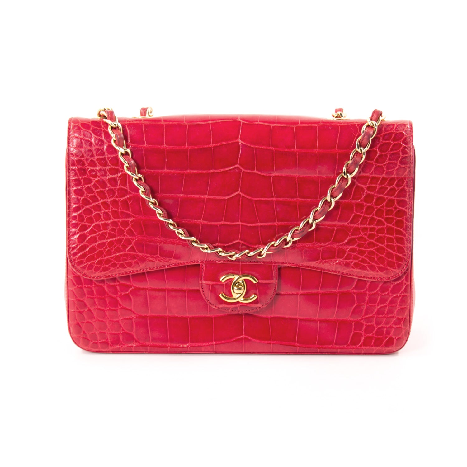 Chanel Classic Crocodile Jumbo Single Flap Bag1