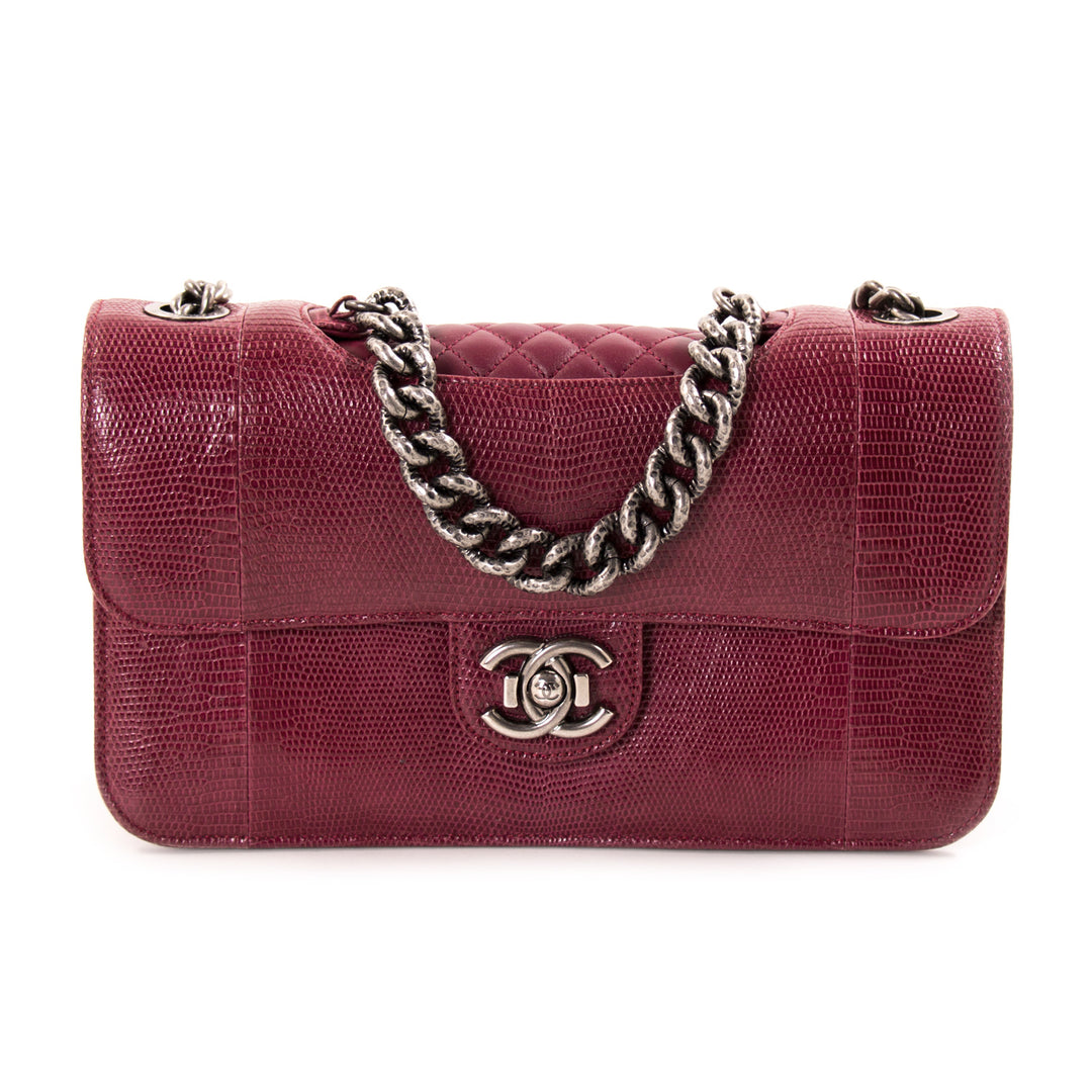Chanel Lizard Perfect Edge Double Flap Bag Bags Chanel - Shop authentic new pre-owned designer brands online at Re-Vogue