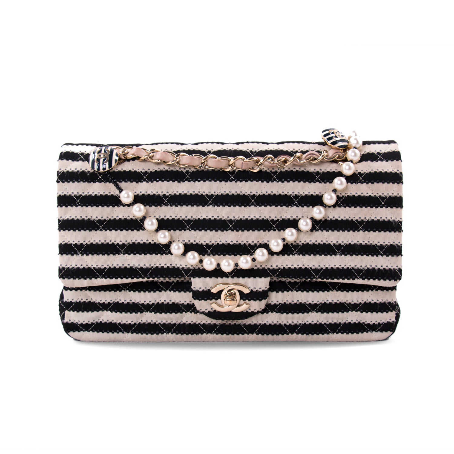 Chanel Limited edition Coco Sailor Classic lined Flap Bag Multiple colors  Cloth ref.623614 - Joli Closet