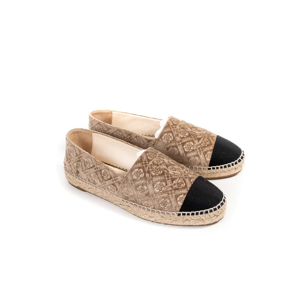 Chanel Velvet CC Espadrilles Shoes Chanel - Shop authentic new pre-owned designer brands online at Re-Vogue