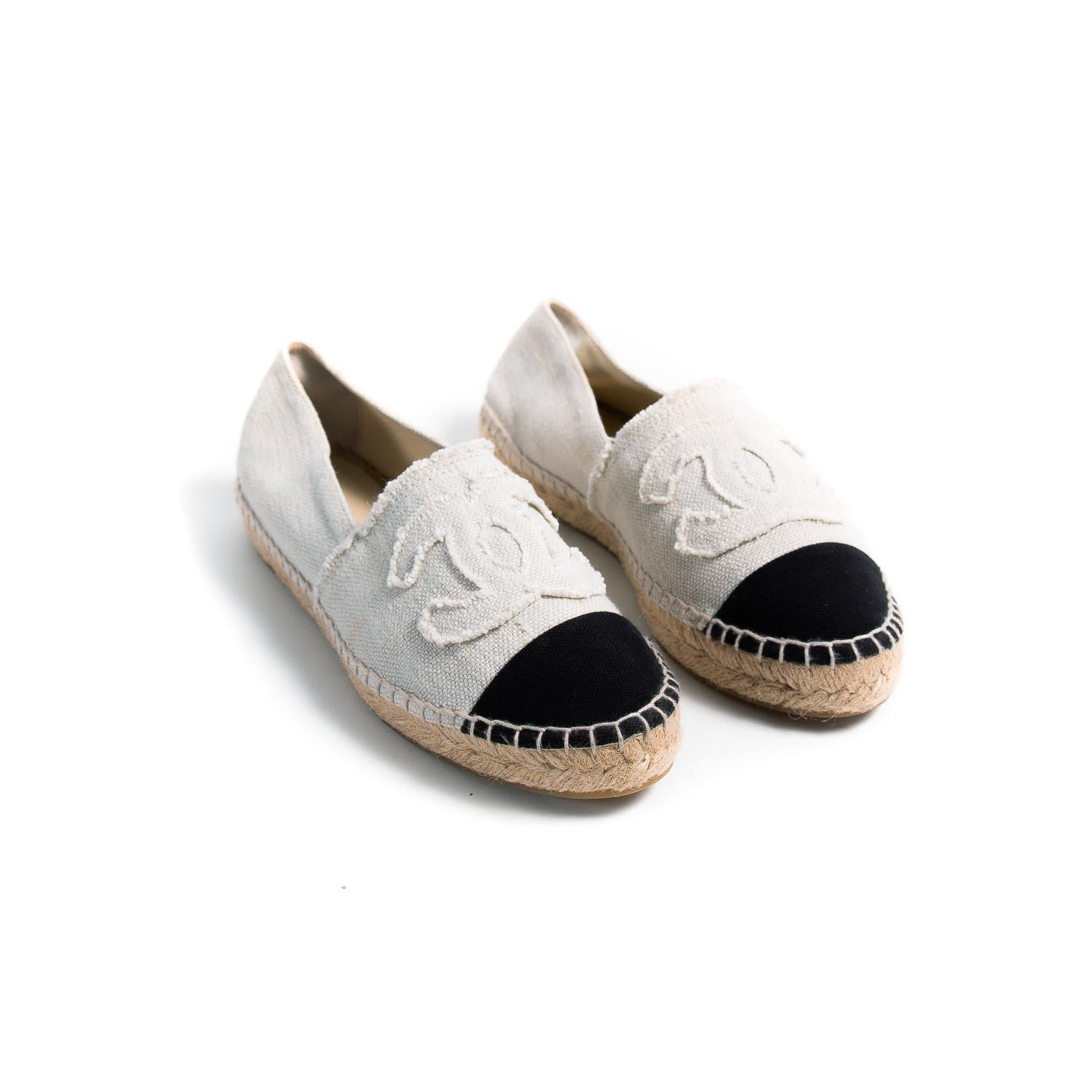 Chanel CC Canvas Espadrilles