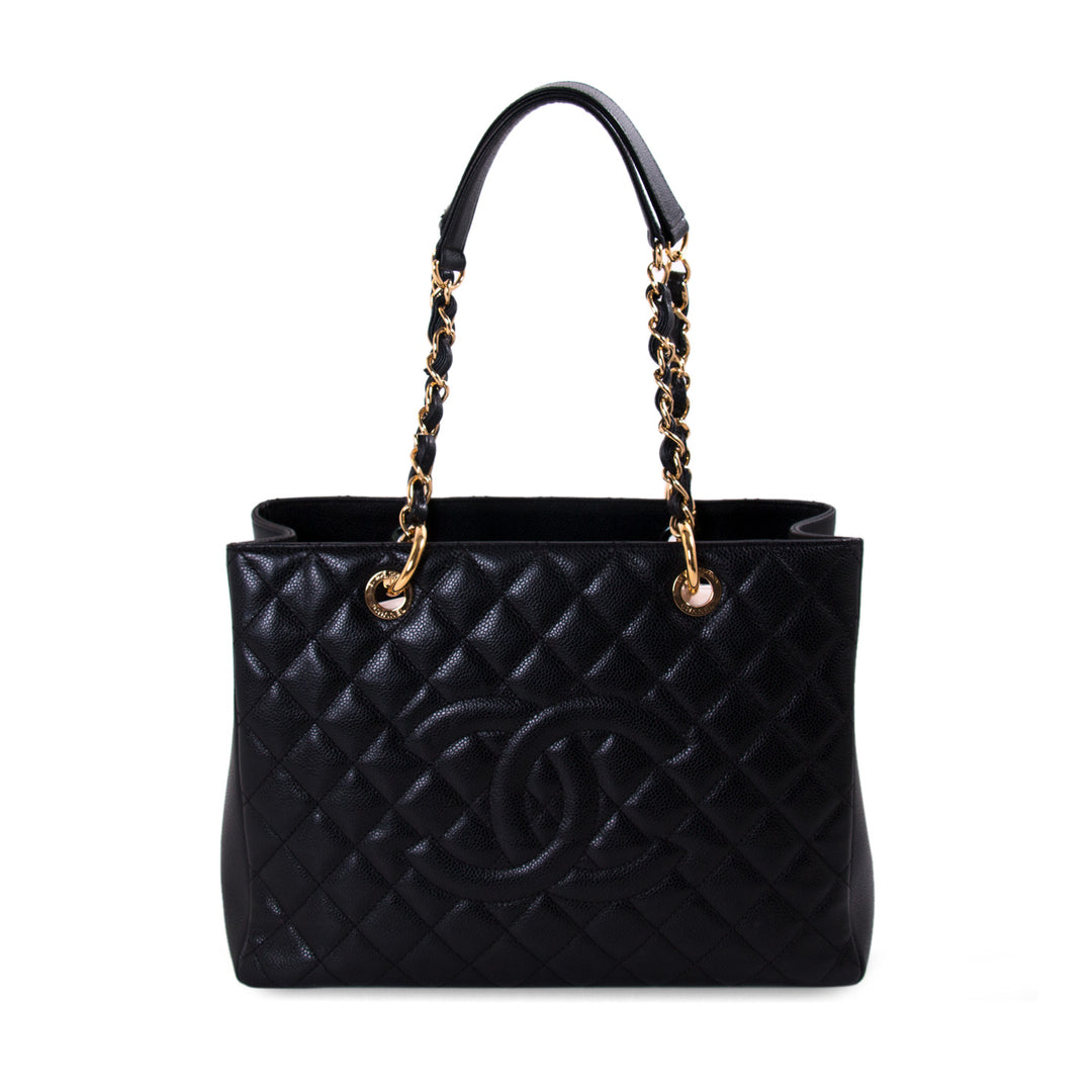 Chanel Black Caviar Grand Shopping Tote Bag Bags Chanel - Shop authentic new pre-owned designer brands online at Re-Vogue