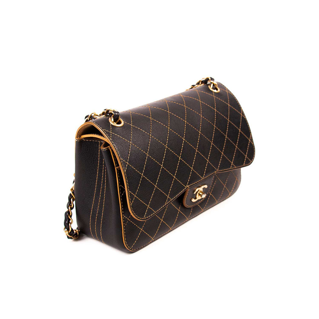 Chanel Vintage Quilted Flap Bag Black Lambskin – ＬＯＶＥＬＯＴＳＬＵＸＵＲＹ