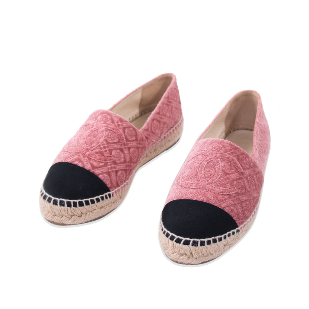 Chanel Velvet CC Espadrilles Shoes Chanel - Shop authentic new pre-owned designer brands online at Re-Vogue