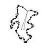 Chanel Black Bead Long Necklace