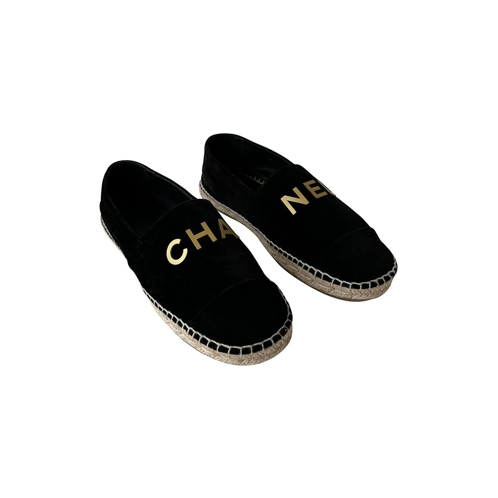 Chanel - Authenticated Espadrille - Velvet Gold Floral for Women, Good Condition