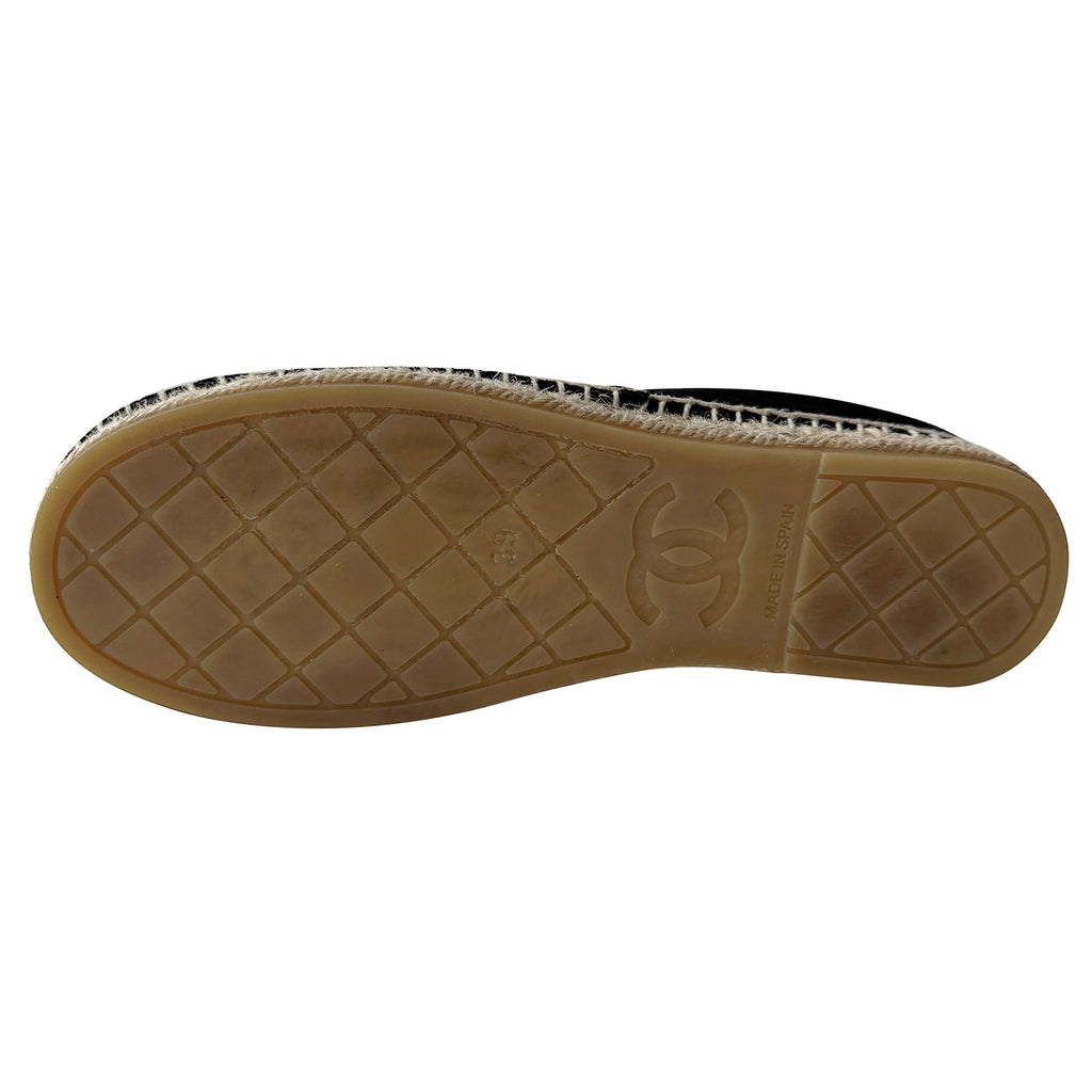 Chanel Velvet CC Espadrilles