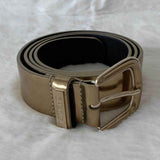 Chanel Metallic Gold Leather Belt
