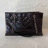 Chanel Patent Leather Grand Shopping Tote Zip