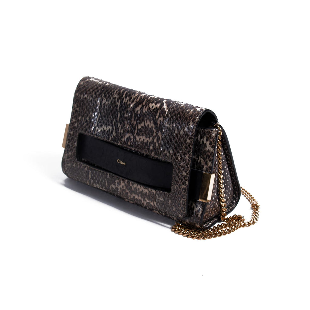 Chloé Snakeskin Medium Elle Bag Bags Chloé - Shop authentic new pre-owned designer brands online at Re-Vogue