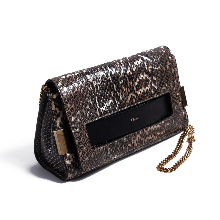 Chloé Snakeskin Medium Elle Bag Bags Chloé - Shop authentic new pre-owned designer brands online at Re-Vogue