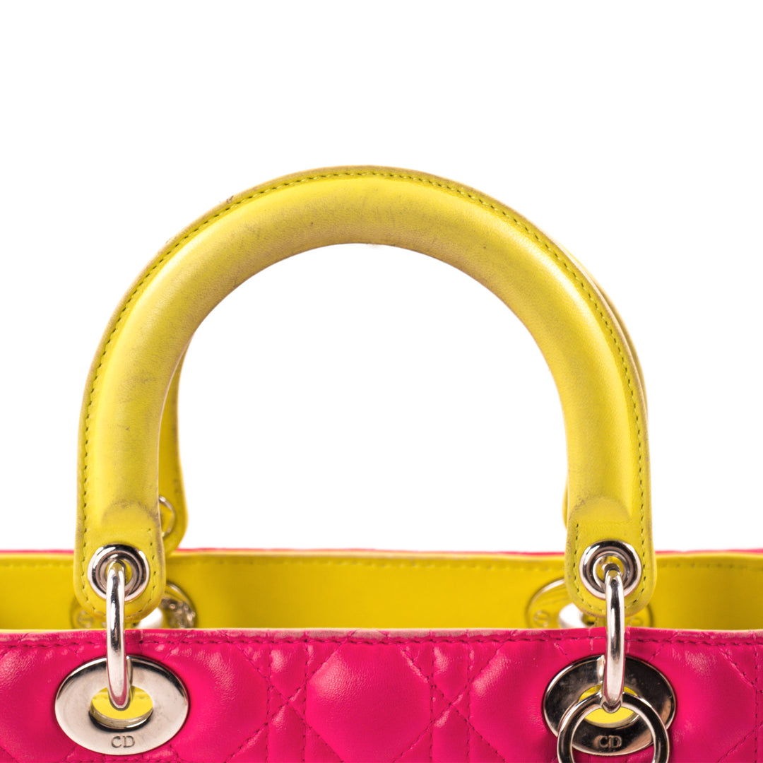 Christian Dior Tricolor Medium Lady Dior Bags Dior - Shop authentic new pre-owned designer brands online at Re-Vogue
