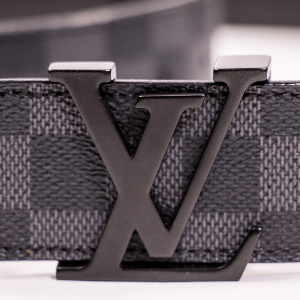 Louis Vuitton Vintage - Damier Graphie Initiales Belt - Black Gray