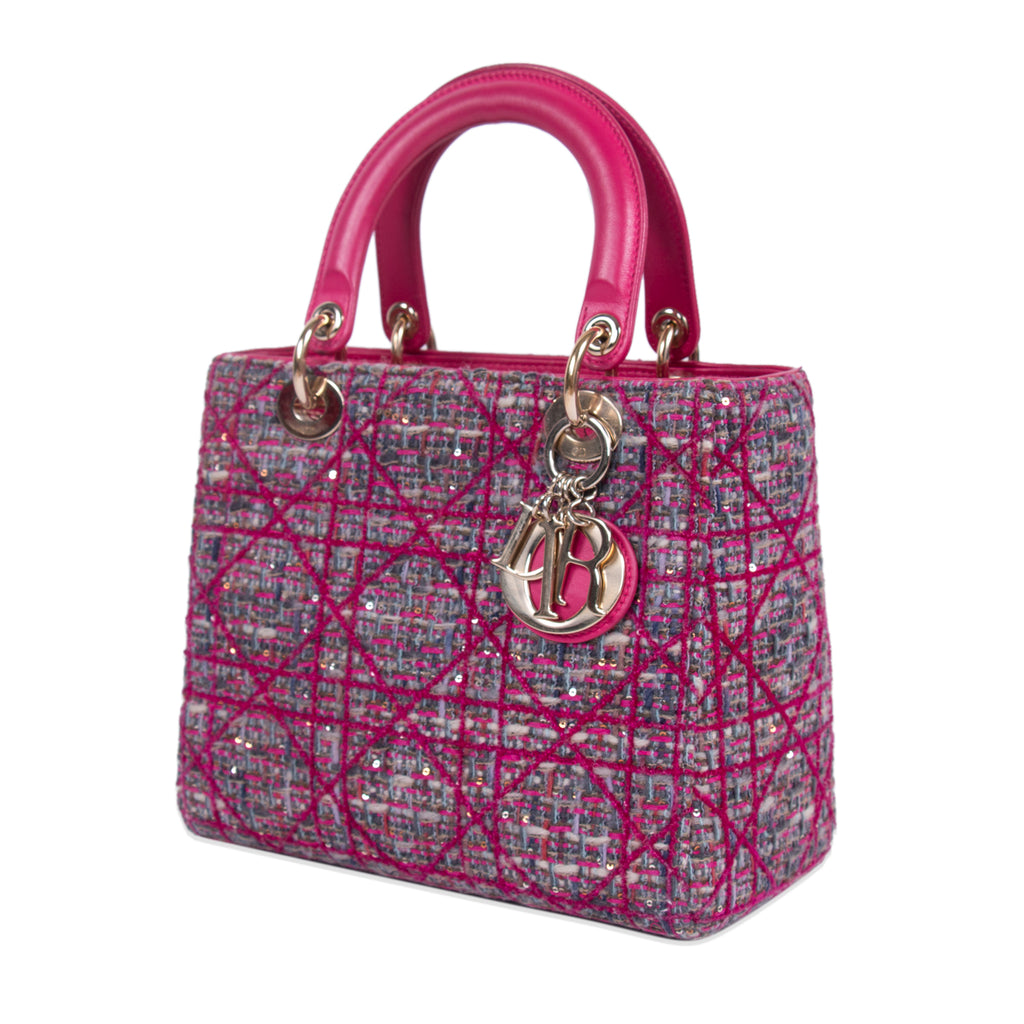 Christian Dior Limited Edition Tweed Lady Dior Bags Dior - Shop authentic new pre-owned designer brands online at Re-Vogue