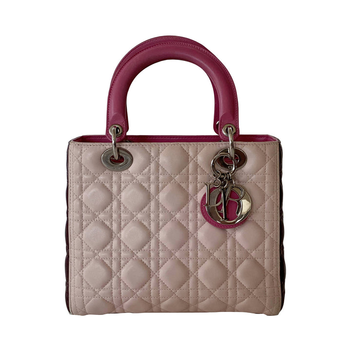 Christian Dior Tricolor Medium Lady Dior - revogue