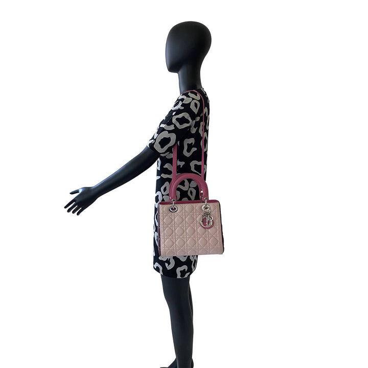 Christian Dior Tricolor Medium Lady Dior - revogue