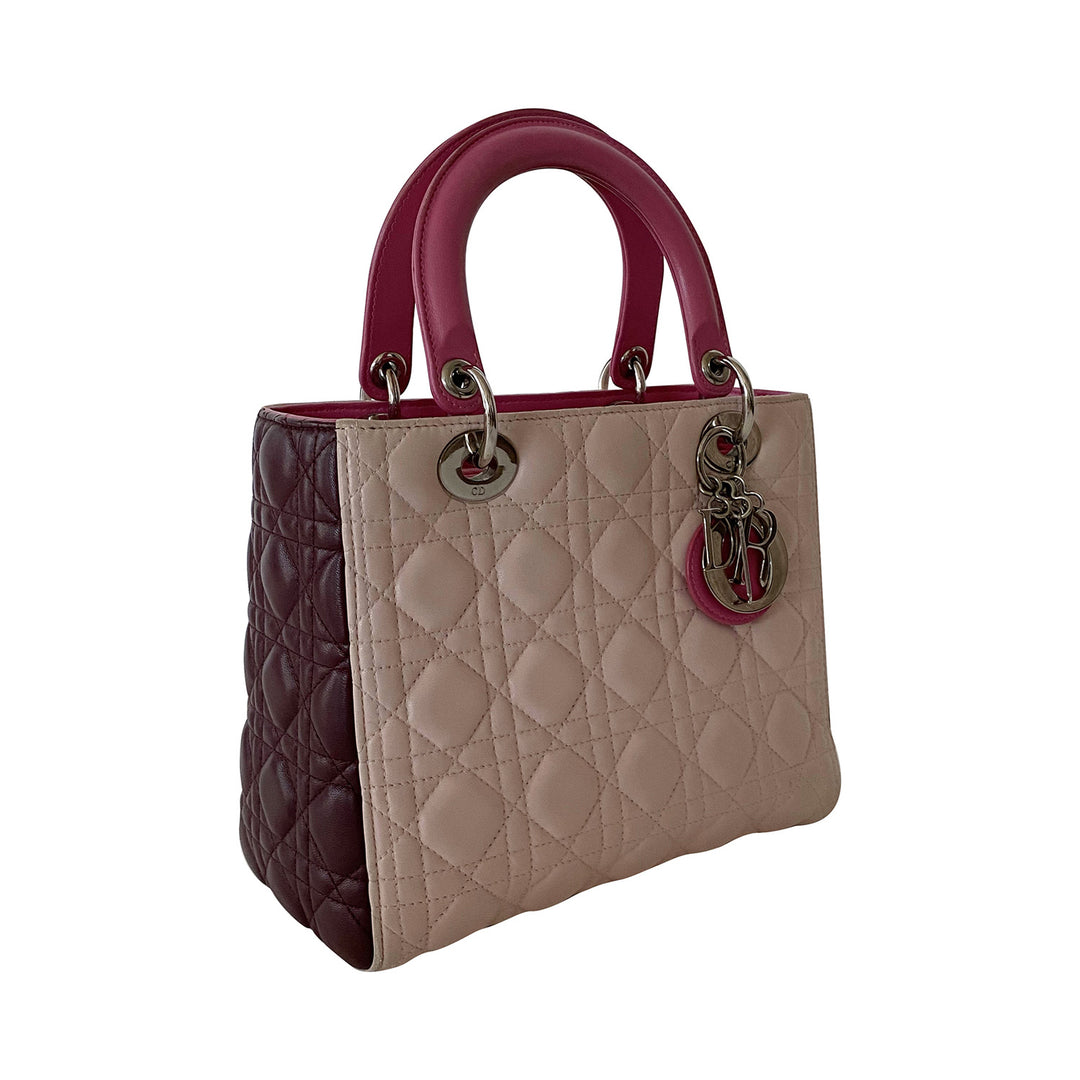 Christian Dior Tricolor Medium Lady Dior - revogue