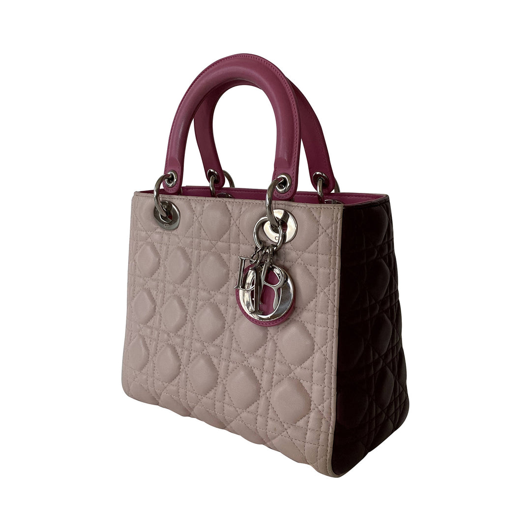 Christian Dior Tricolor Medium Lady Dior - revogue