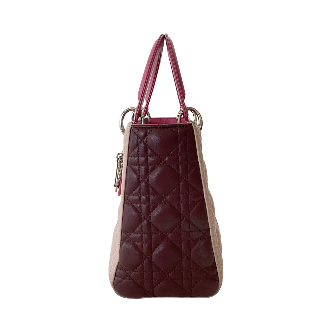 Christian Dior Tricolor Medium Lady Dior - revogue