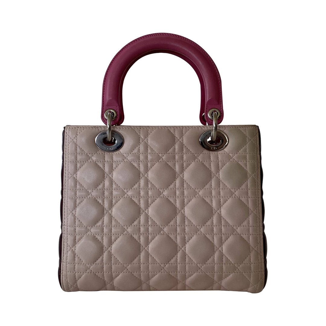 Christian Dior Tricolor Medium Lady Dior - revogue