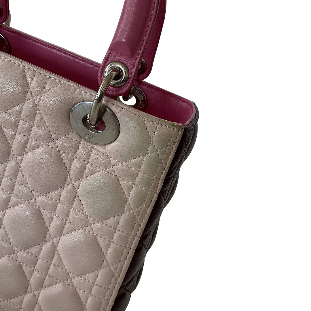 Christian Dior Tricolor Medium Lady Dior - revogue