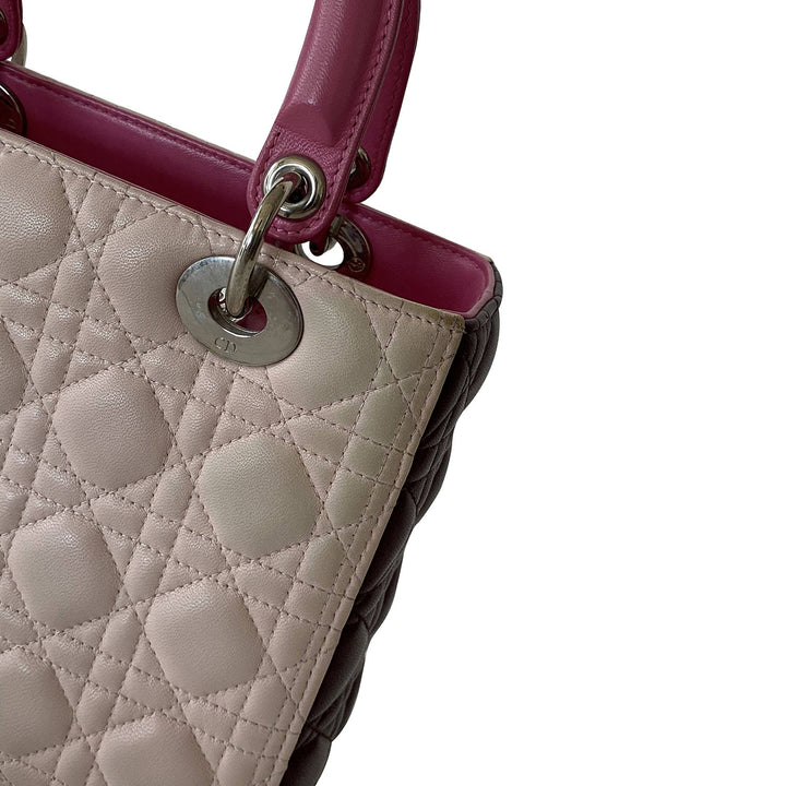 Christian Dior Tricolor Medium Lady Dior - revogue
