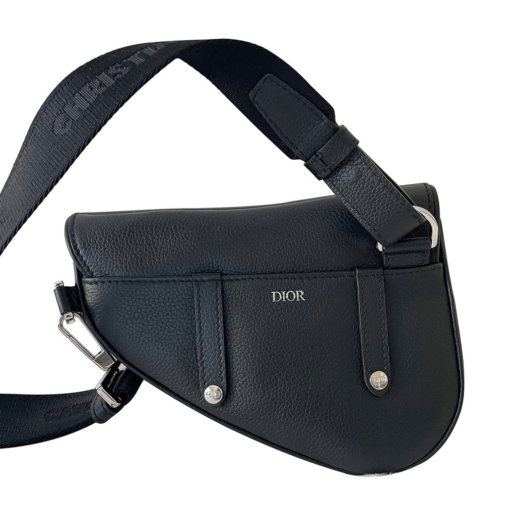 Dior Mini Saddle Bag in Black for Men