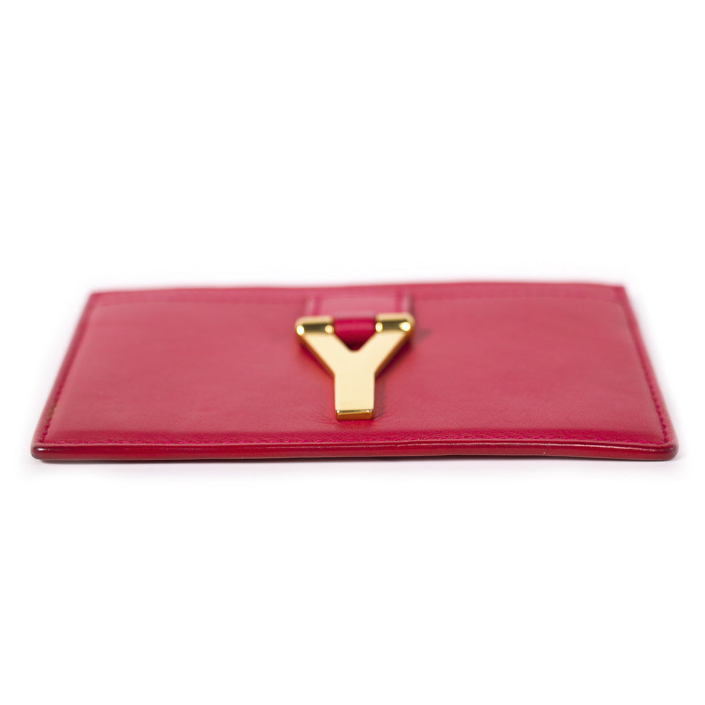 Saint Laurent Y Card Holder Accessories Yves Saint Laurent - Shop authentic new pre-owned designer brands online at Re-Vogue