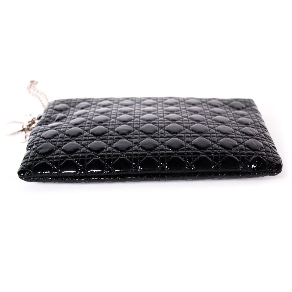 Christian Dior Cannage Patent Clutch Bag Bags Dior - Shop authentic new pre-owned designer brands online at Re-Vogue