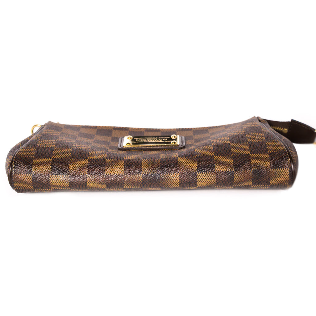 Eva leather clutch bag Louis Vuitton Brown in Leather - 35607429