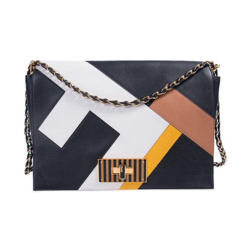 Fendi Mia Large Zucca Canvas Bag