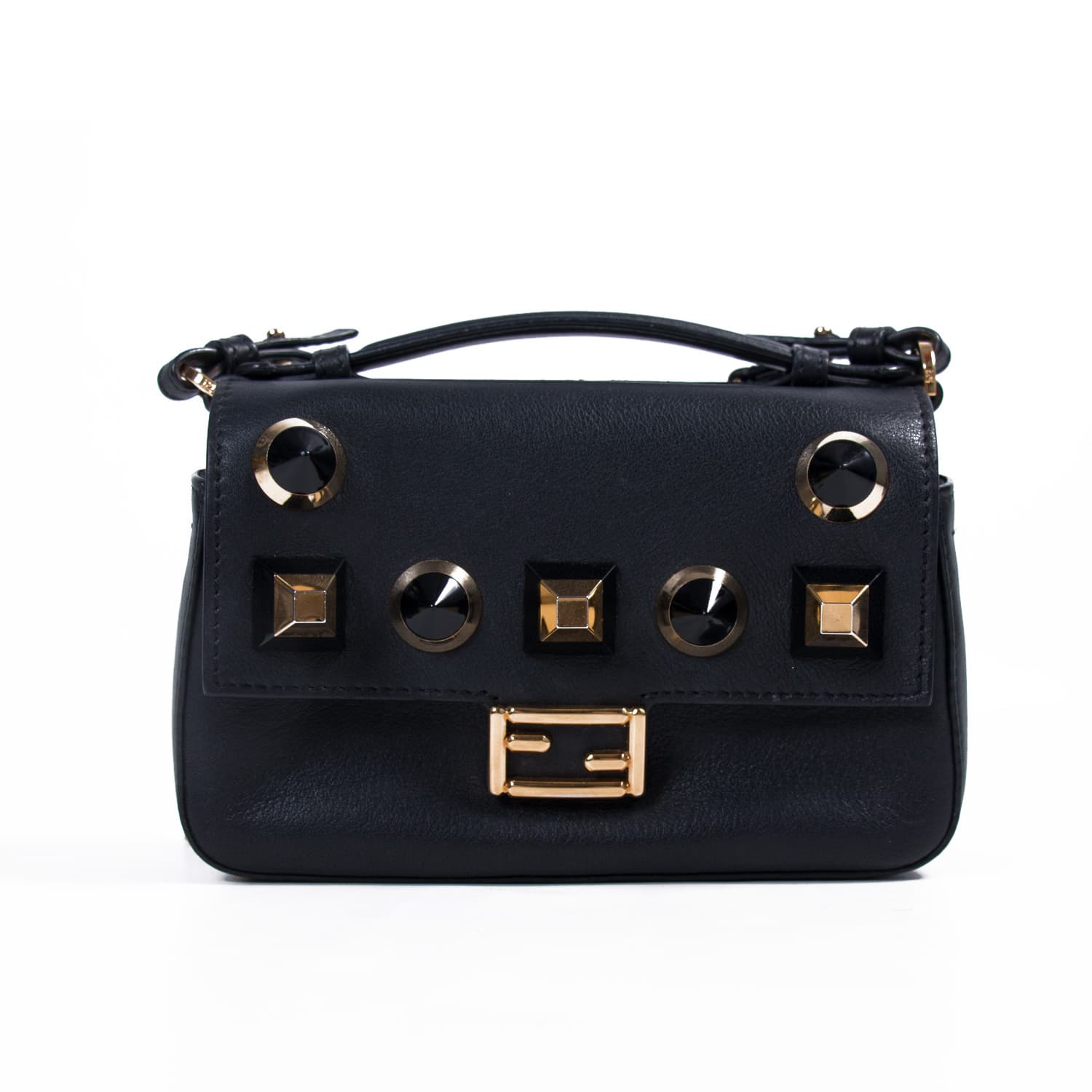 Fendi Baguette Micro Double-Sided Quilted Leather Bag, Black - Bergdorf  Goodman