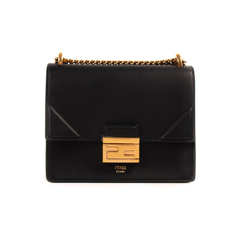 Fendi 2Jours Petite Embellished Leather Tote