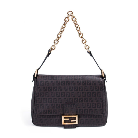 Fendi 2Jours Petite Embellished Leather Tote