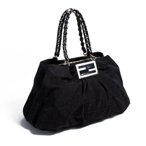 Fendi Large Leather Baguette Bag