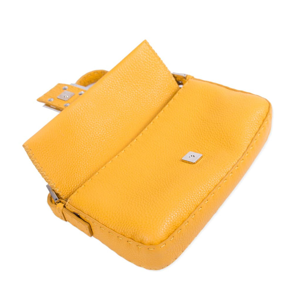 Shop authentic Fendi Mini Leather Baguette Shoulder Bag at revogue for ...