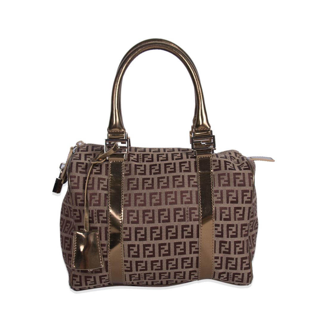 Fendi Zucca Spalmati Boston Bag Bags Fendi - Shop authentic new pre-owned designer brands online at Re-Vogue