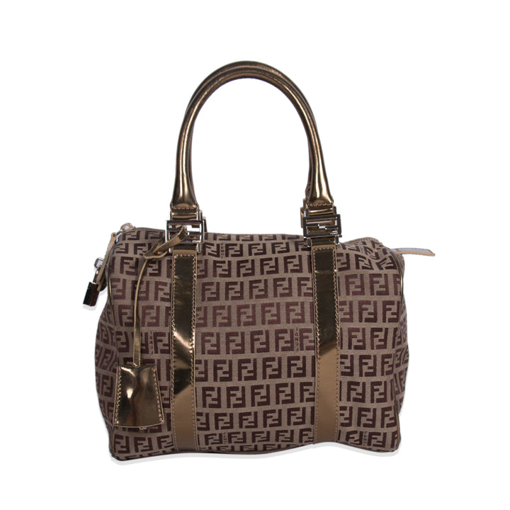 Fendi Zucca Spalmati Boston Bag Bags Fendi - Shop authentic new pre-owned designer brands online at Re-Vogue