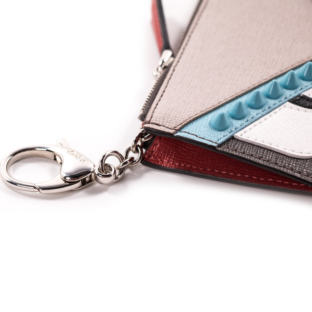 Shop authentic Fendi Monster Vitello Elite Leather Key Case at revogue for just USD 300.00