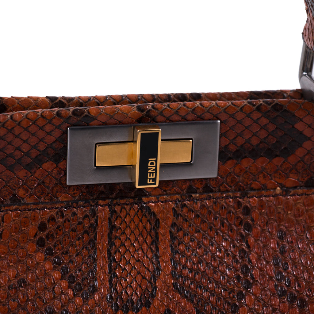 Fendi Python Medium Peekaboo Bag Bags Fendi - Shop authentic new pre-owned designer brands online at Re-Vogue