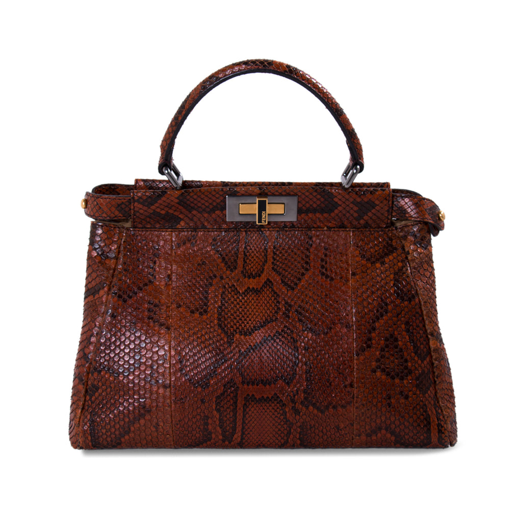 Fendi Python Medium Peekaboo Bag Bags Fendi - Shop authentic new pre-owned designer brands online at Re-Vogue