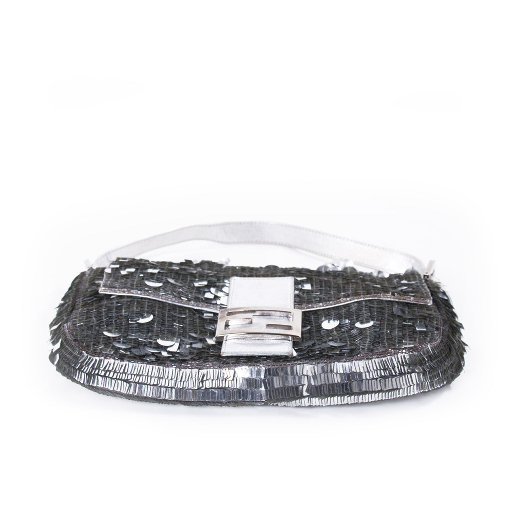 Fendi Silver Sequin Baguette Bags Fendi - Shop authentic new pre-owned designer brands online at Re-Vogue