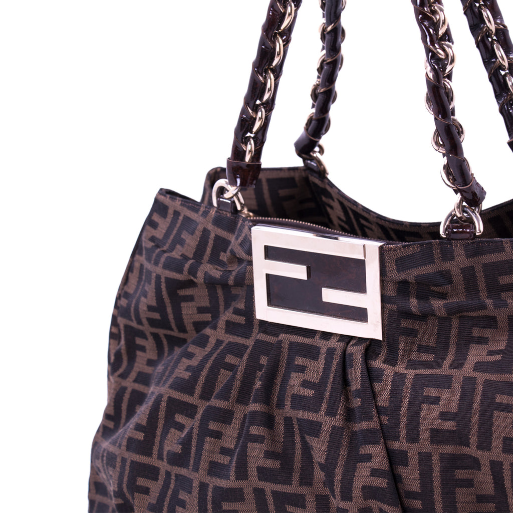 Fendi Mia Zucca Large Canvas Bag Bags Fendi - Shop authentic new pre-owned designer brands online at Re-Vogue