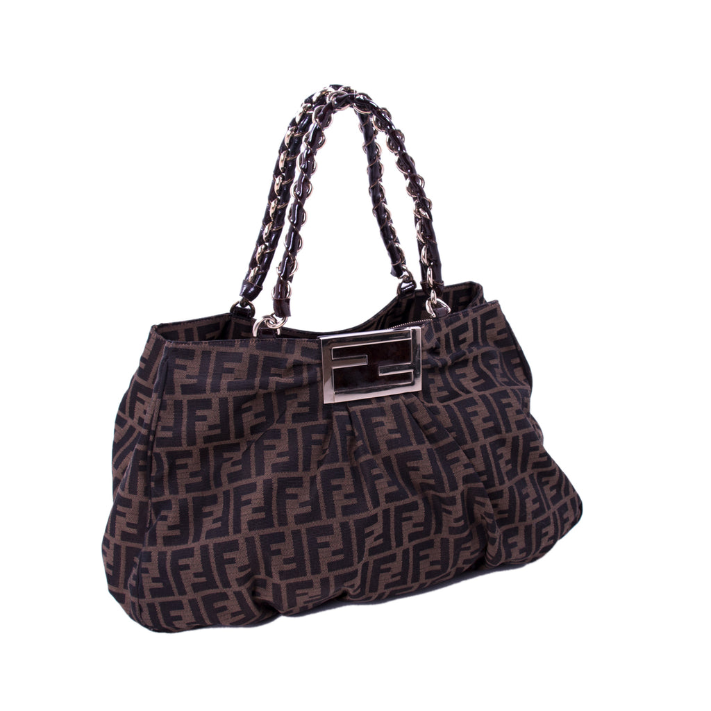 Fendi Mia Zucca Large Canvas Bag Bags Fendi - Shop authentic new pre-owned designer brands online at Re-Vogue