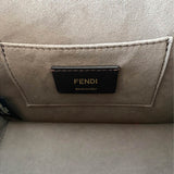 Fendi Kan I F Embroidered Leather Bag
