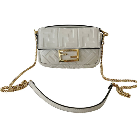 Fendi 2Jours Petite Embellished Leather Tote