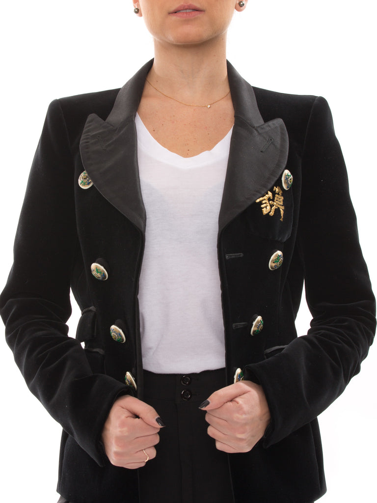 Balenciaga Black Tie Style Jacket - revogue
