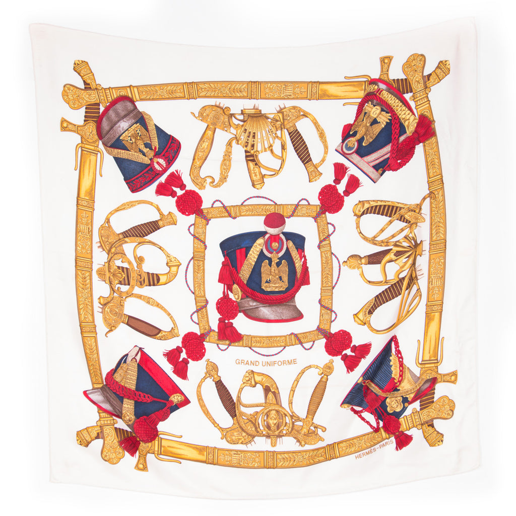 Hermes Printed Silk Scarf - revogue