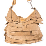 Yves Saint Laurent Saint Tropez 122245 Leather Shoulder Bag Orange