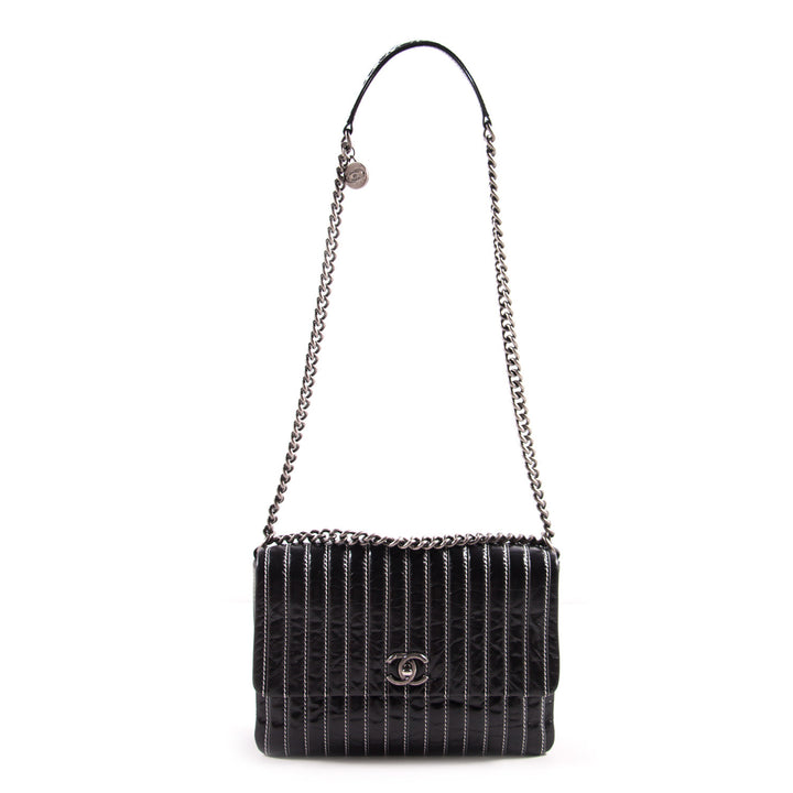 Chanel Vertical Single Flap Bag Bags Chanel - Shop authentic new pre-owned designer brands online at Re-Vogue
